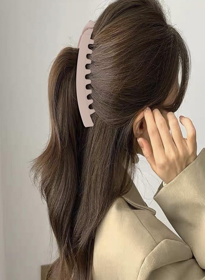 هابدو ٦ قطع من مشابك الموز، مشابك شعر هابدو الموزية للنساء ذوات الشعر الكثيف والخفيف، حامل قوي وكبير لذيل الحصان والكعكة، مشابك شعر، إكسسوارات تصفيف الشعر - Image 4